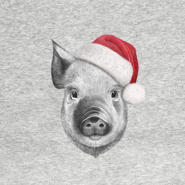 Christmas pig by kodamorkovkart